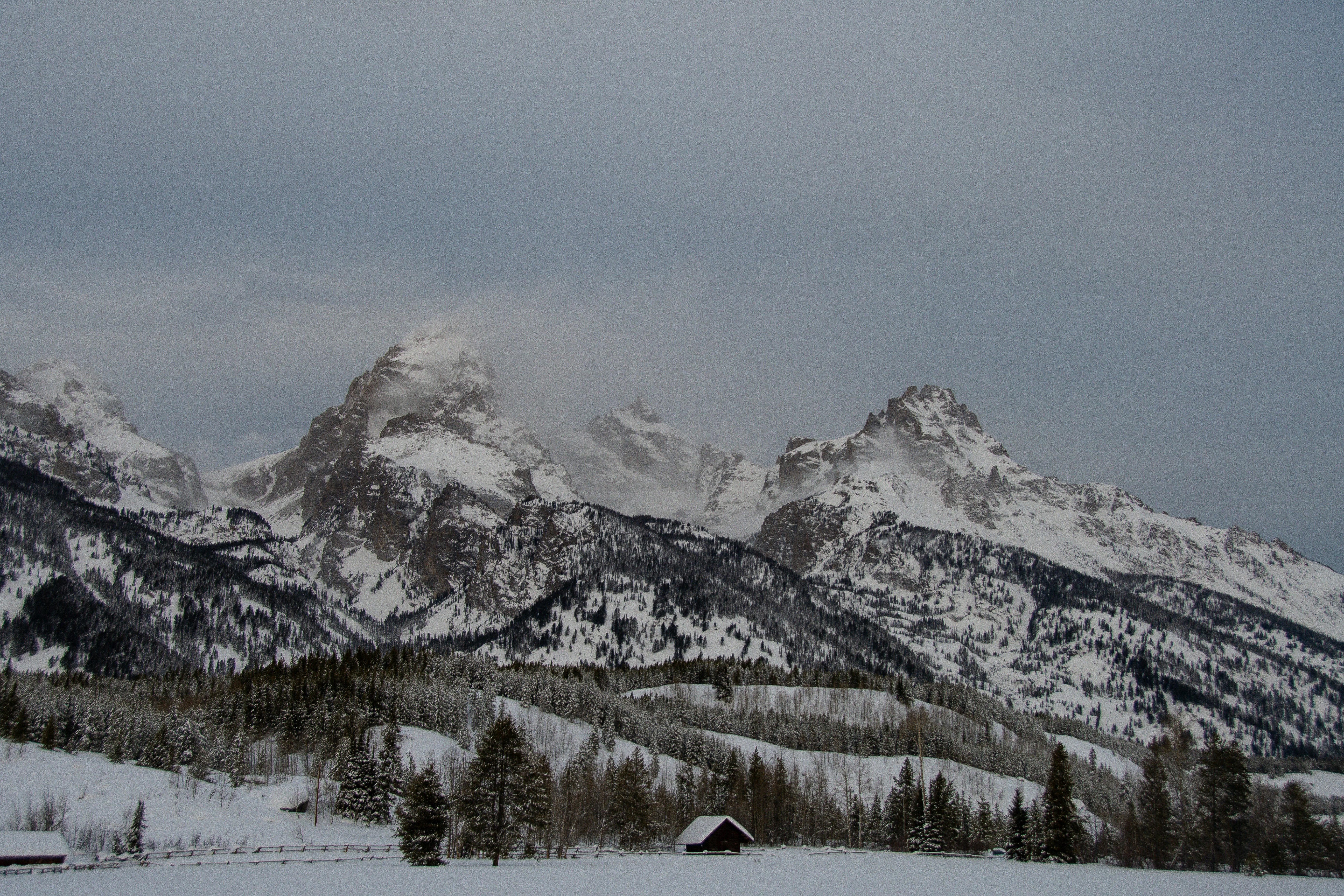 a snow covered mountain