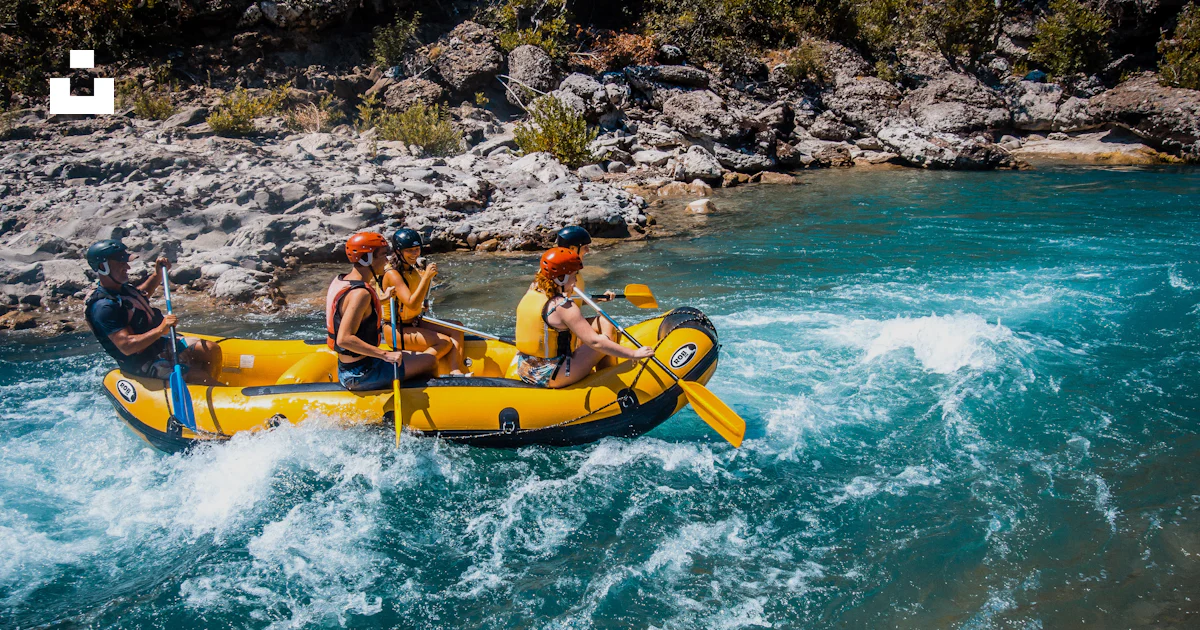 Person Riding Raft A group of people riding on the back of a raft photo – Free Albania ...