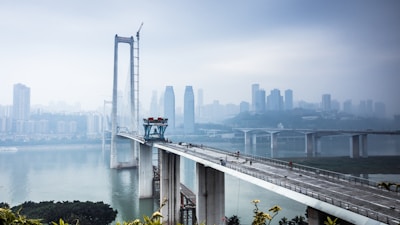 a large bridge over a large body of water