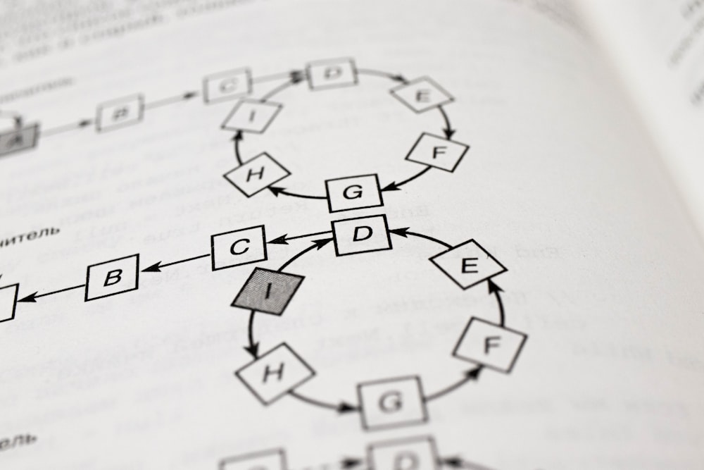 un libro con un diagramma su di esso