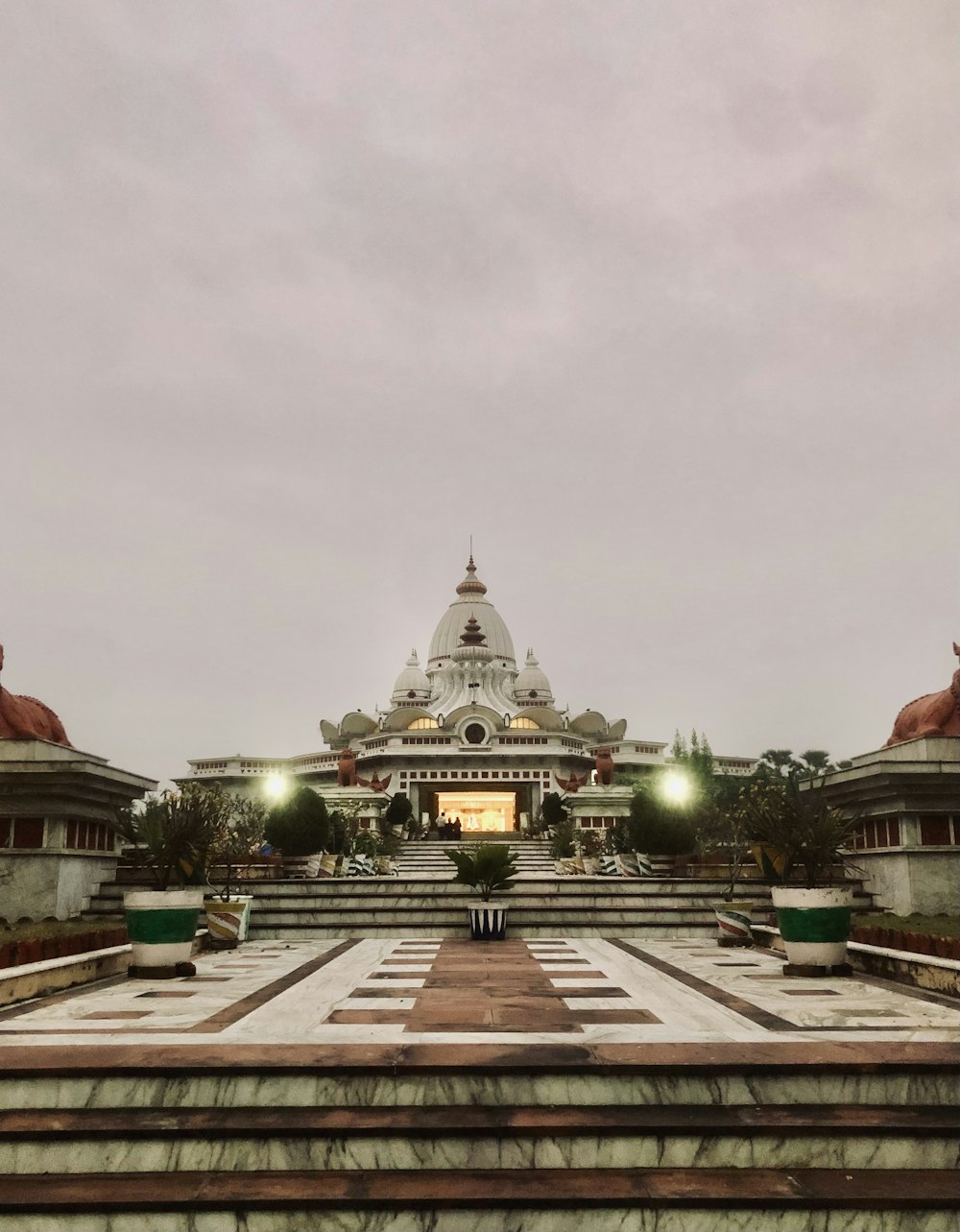 a large building with a lot of steps leading up to it