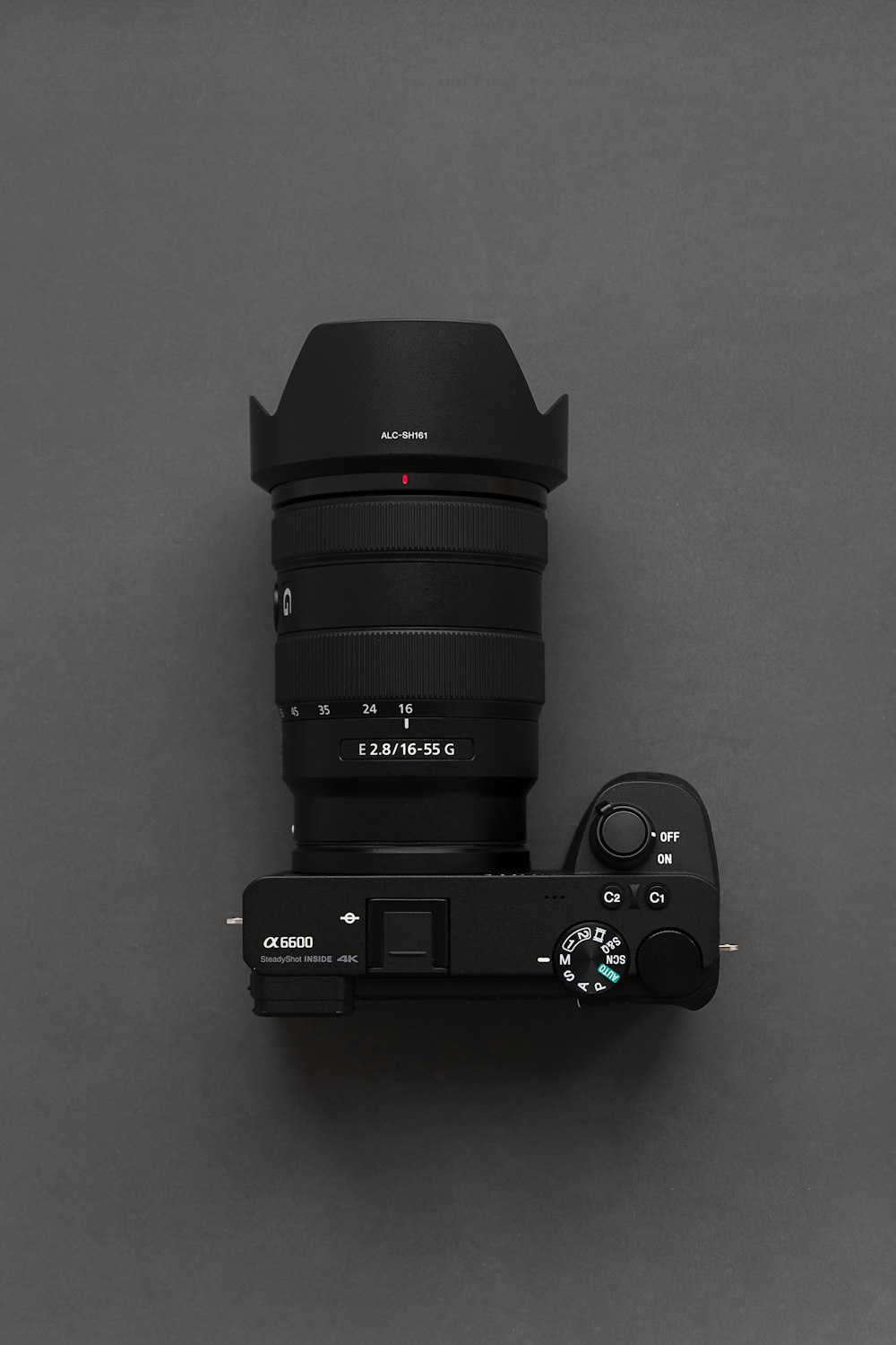 a camera with a lens attached to it