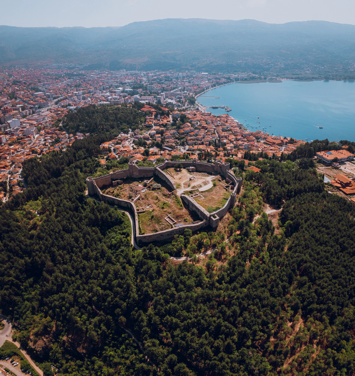 The town and the fortress from the air