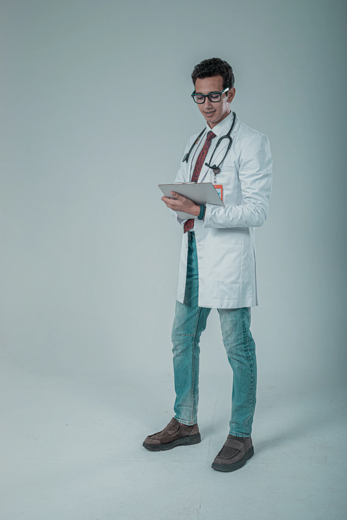 Friendly doctor welcoming a patient at Bukhari General Hospital