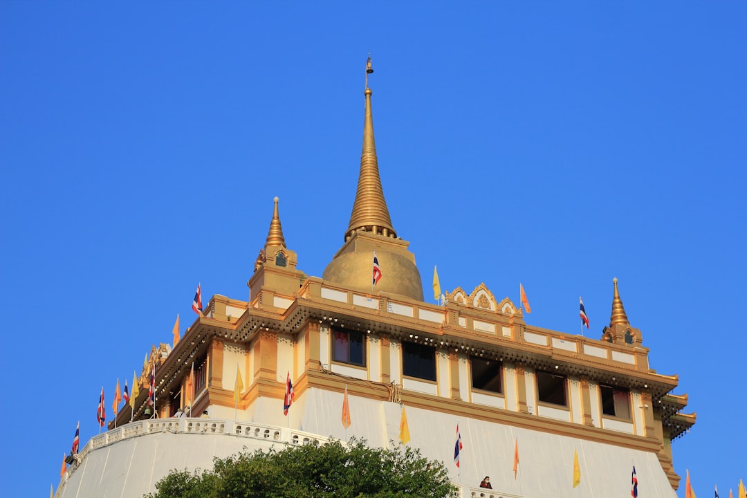 golden mountain, Buddhist temple, bangkok, thailand