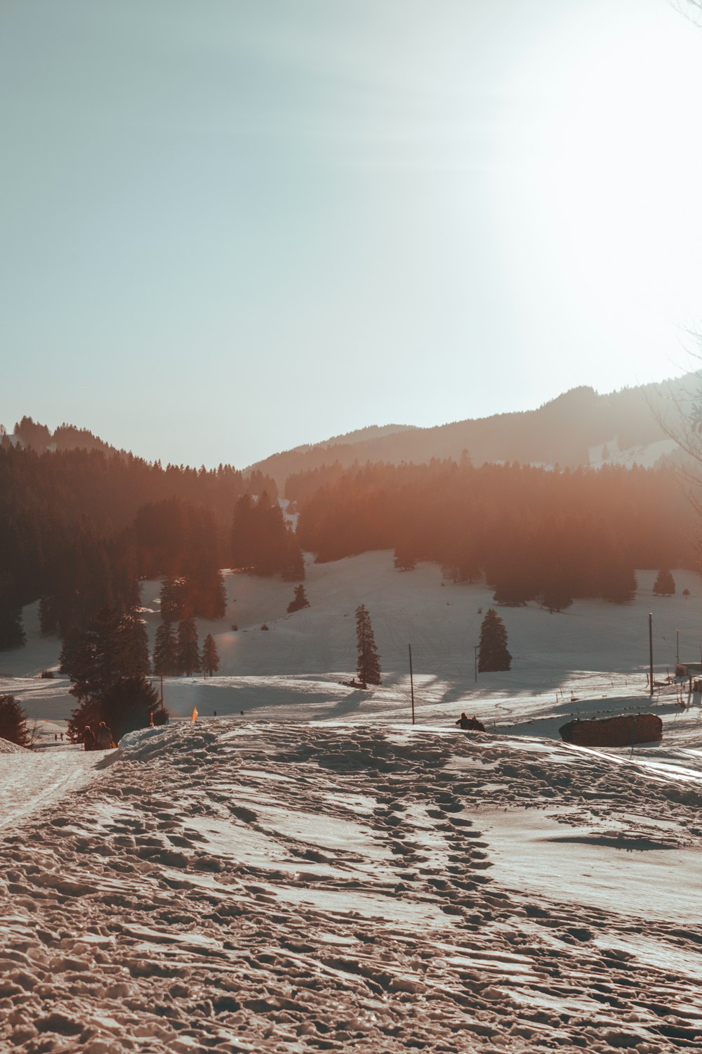 a snow covered mountain