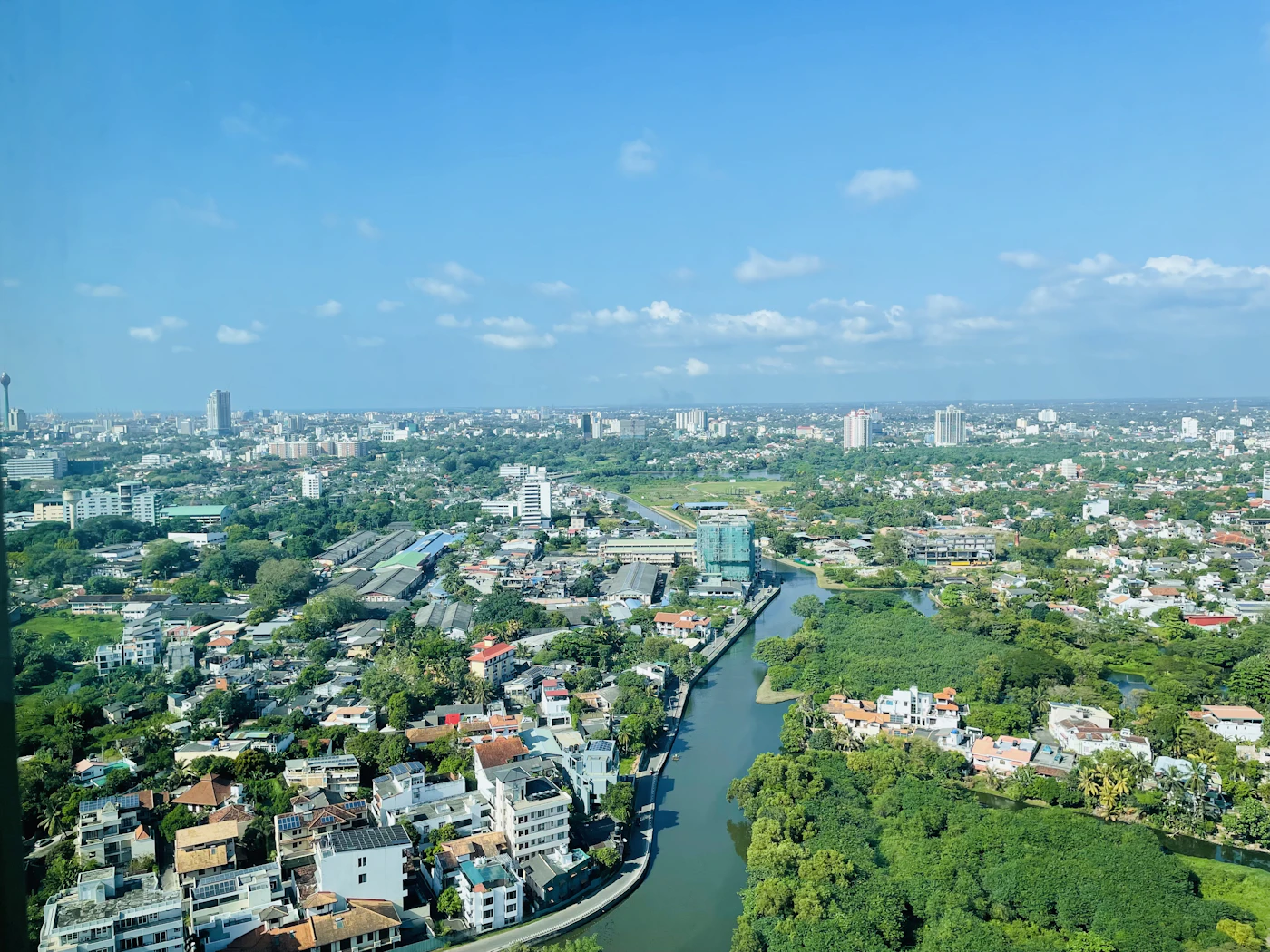 Aerial view of Colombo, Sri Lanka