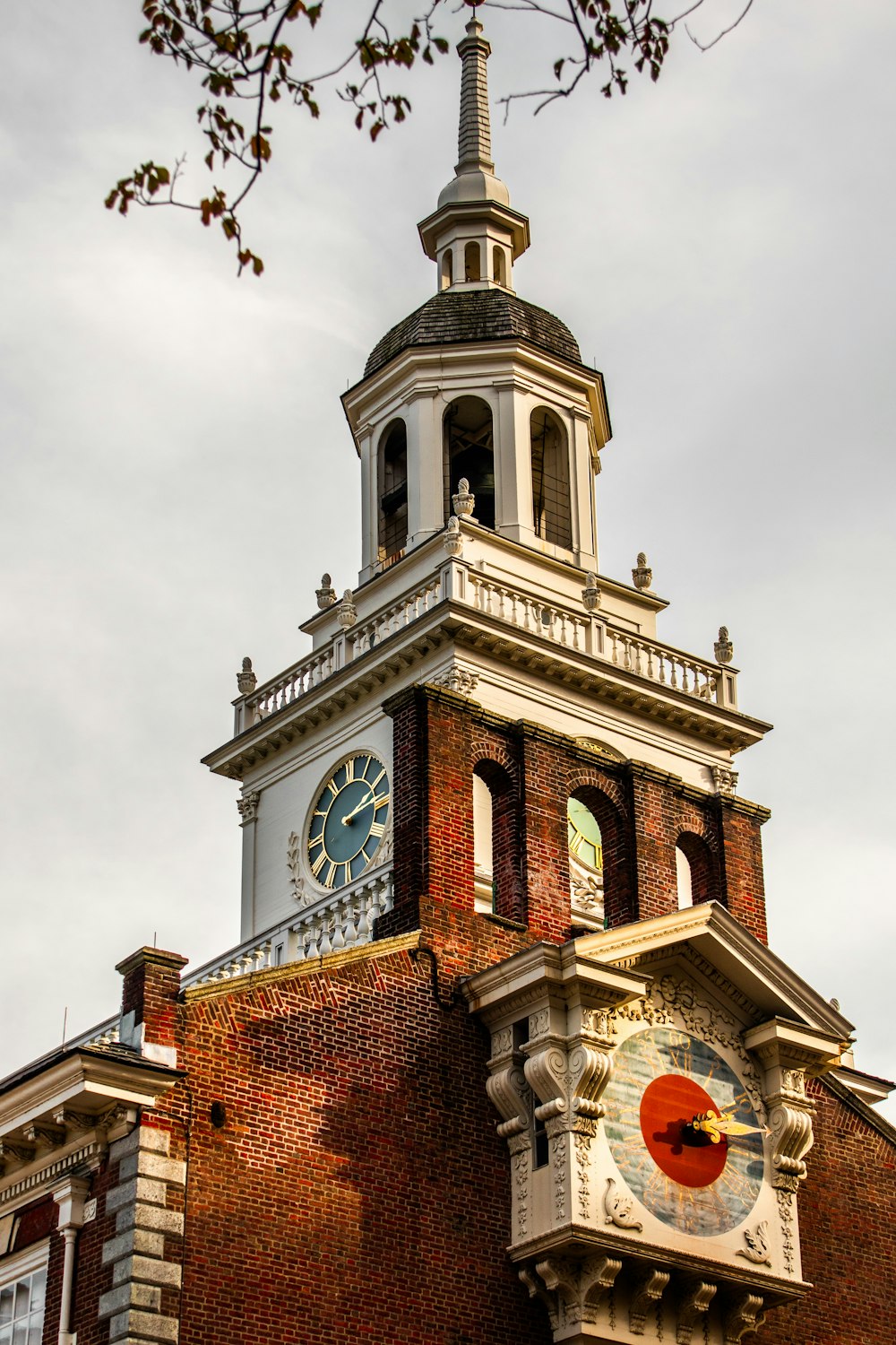 a large brick building with a clock tower