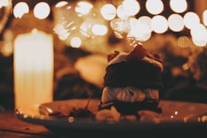 a piece of cake sitting on top of a plate