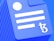 A 3D-rendered blue document icon with a folded corner is visible, featuring three white horizontal lines and a white circle near the top. A stylized 'tz' symbol is prominently displayed on the bottom right.