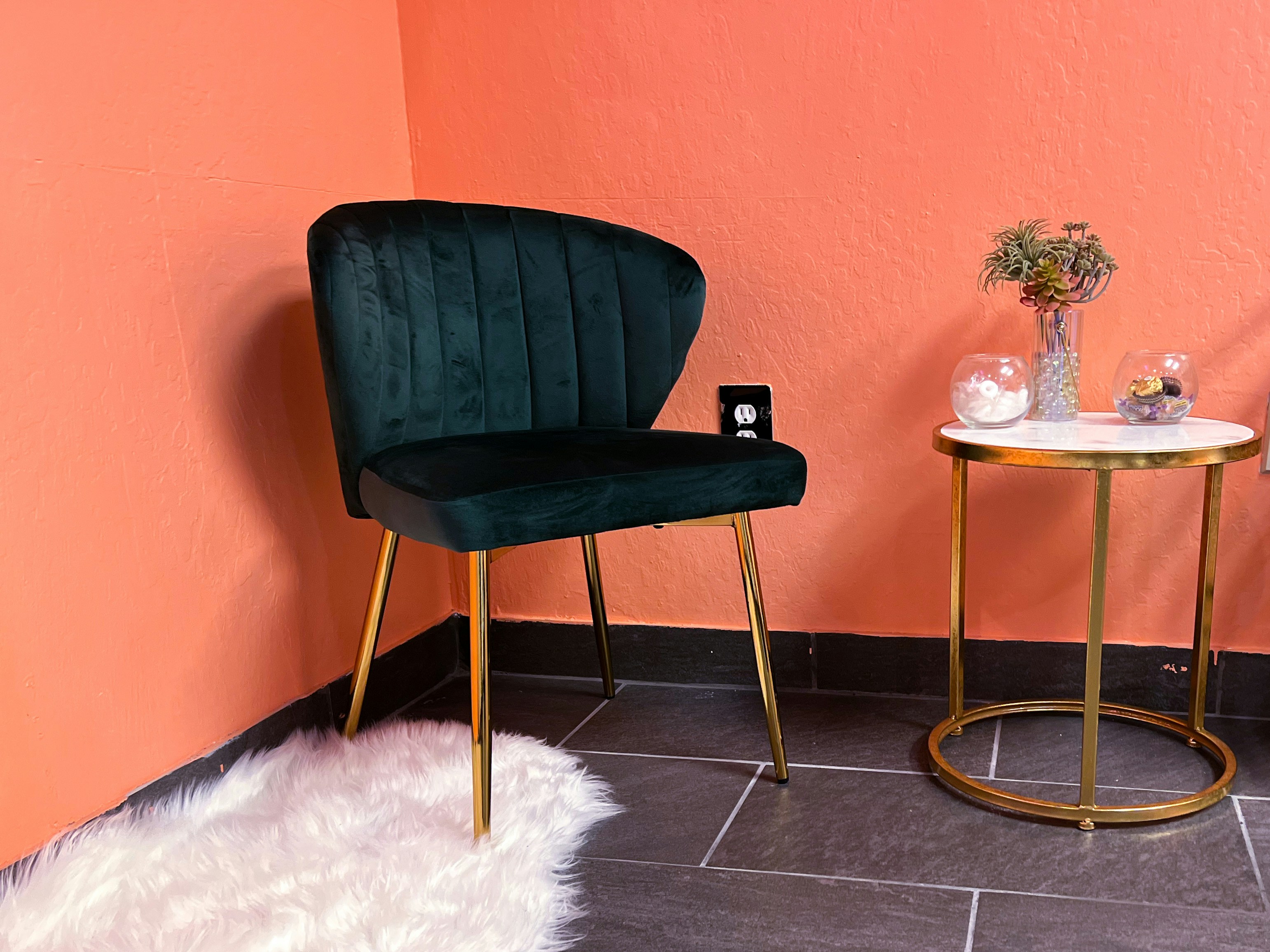 Elegant Velvet Armchair