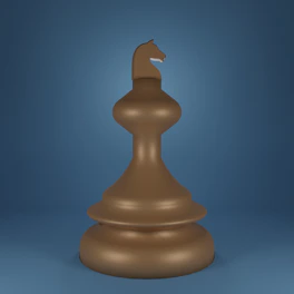 Minimalist icon of a chess knight symbolizing strategic brand positioning.