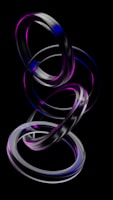 a black background with a purple and blue swirl