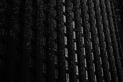 a very tall building with lots of windows