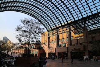 An urban renewal project highlighting new public spaces.
