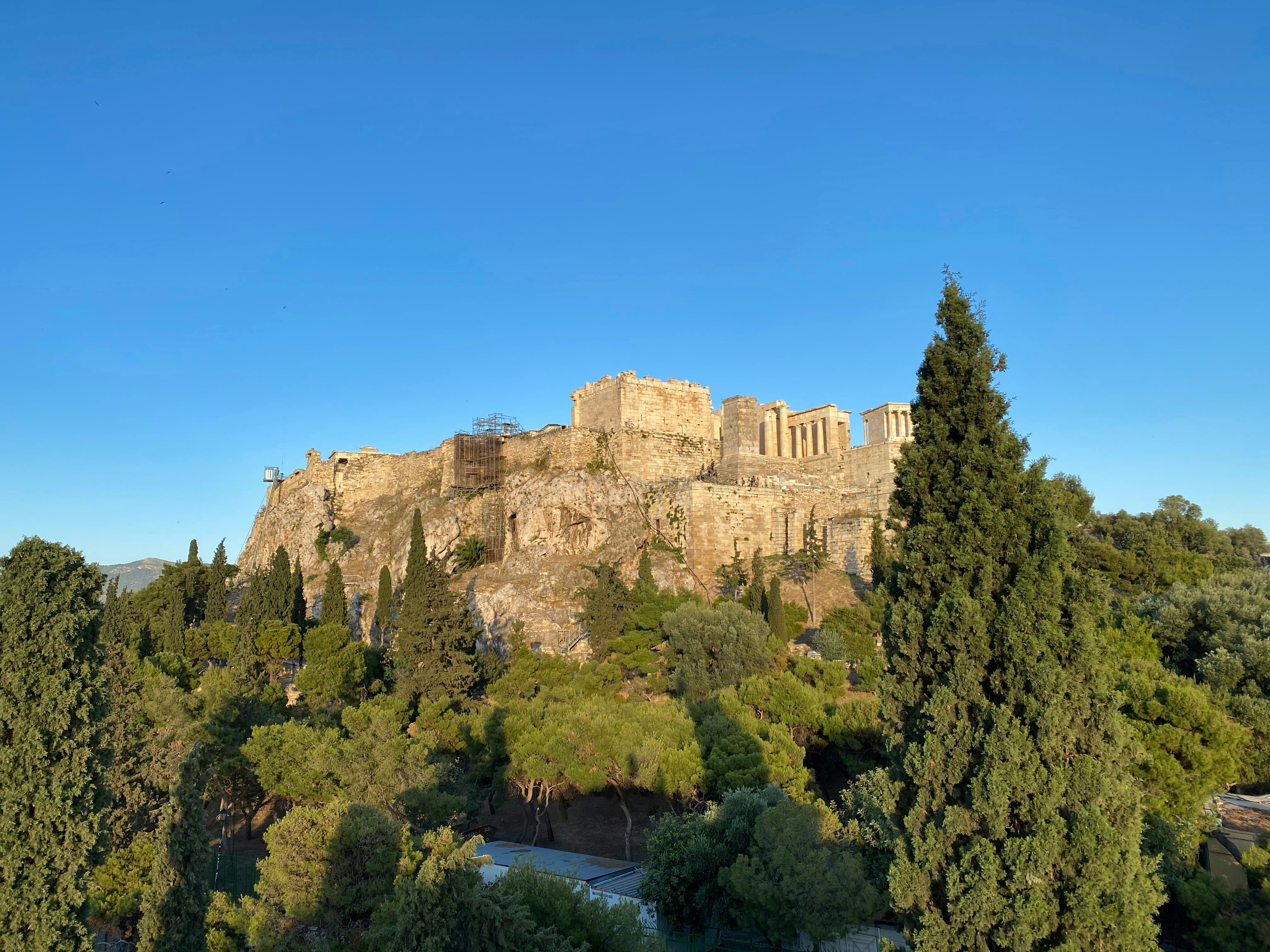 A memorable view in Athens, Greece