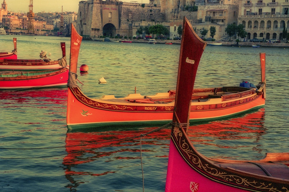 a couple of boats that are in the water