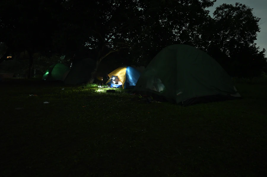 球迷在溫布頓公園排隊露營