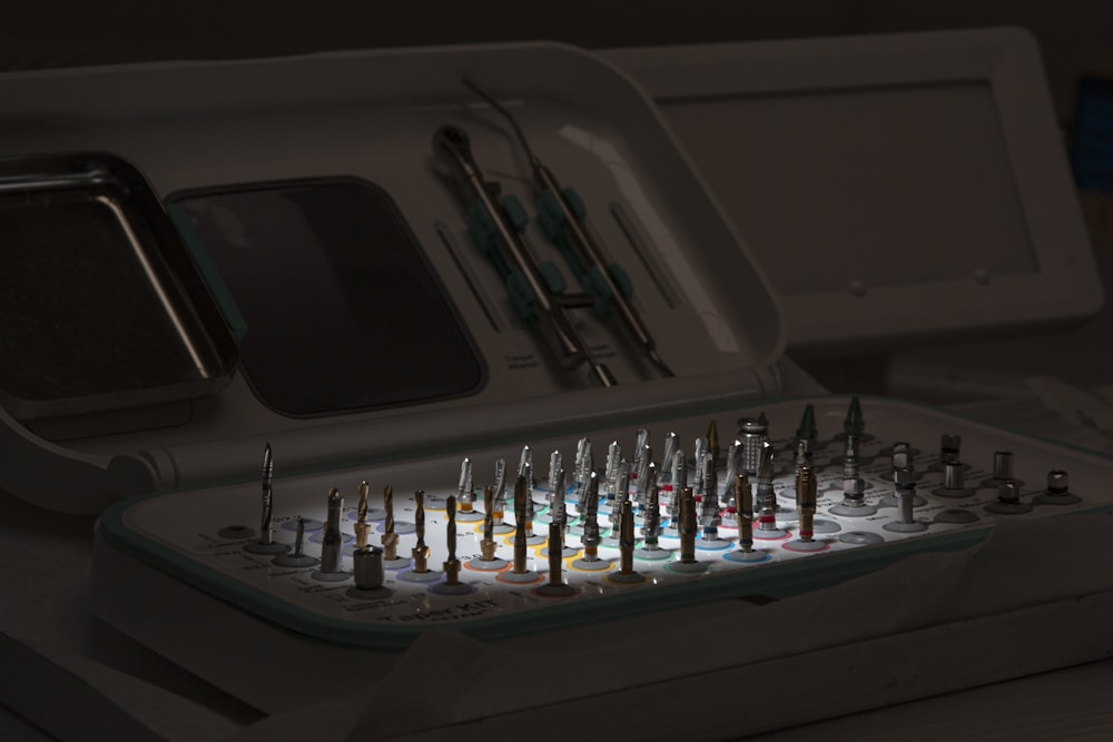 a medical machine with a lot of needles in it