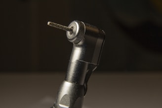 a close up of a metal object on a table