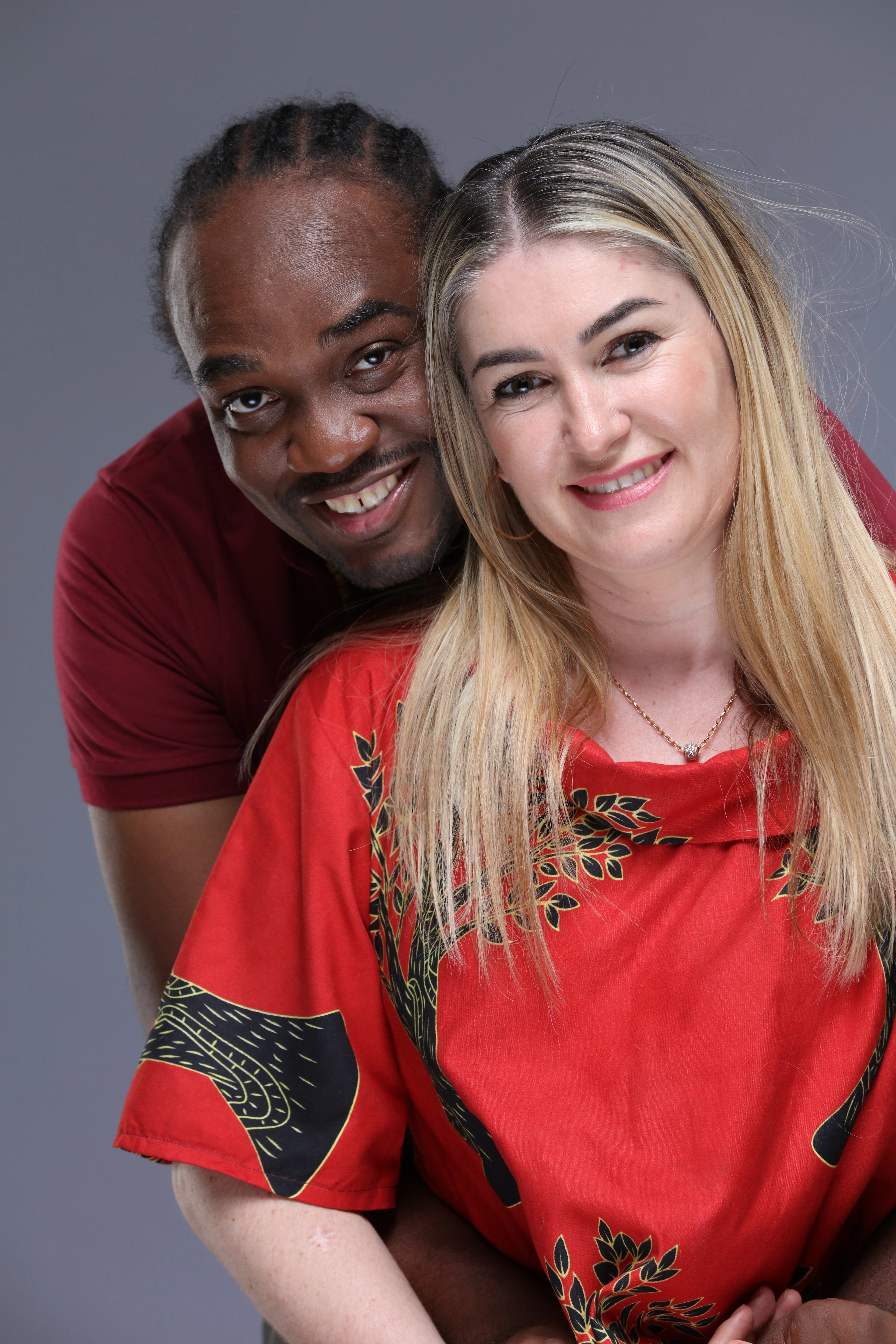 A smiling man and woman