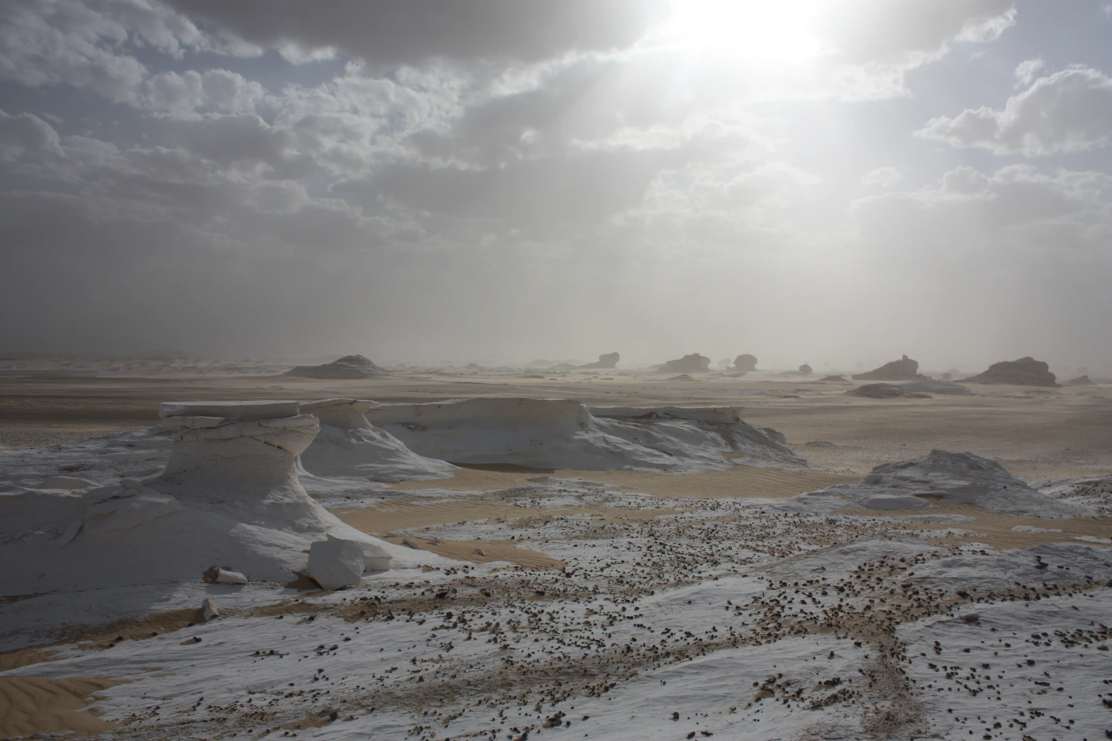 Chalk formations in Egypt’s White Desert