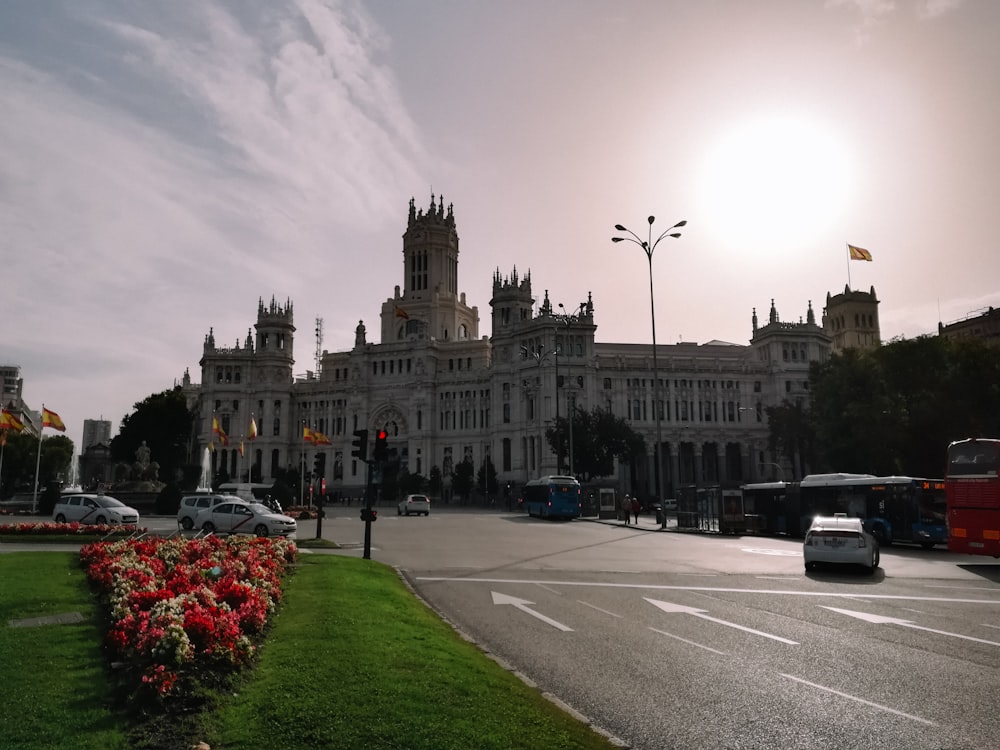 a large building with a clock tower on top of it