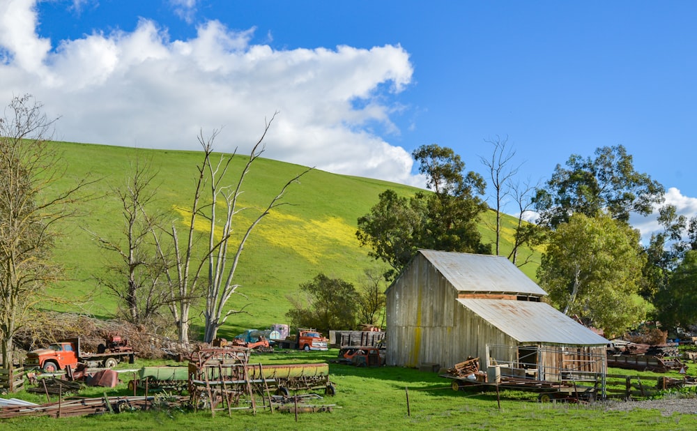 a large farm field