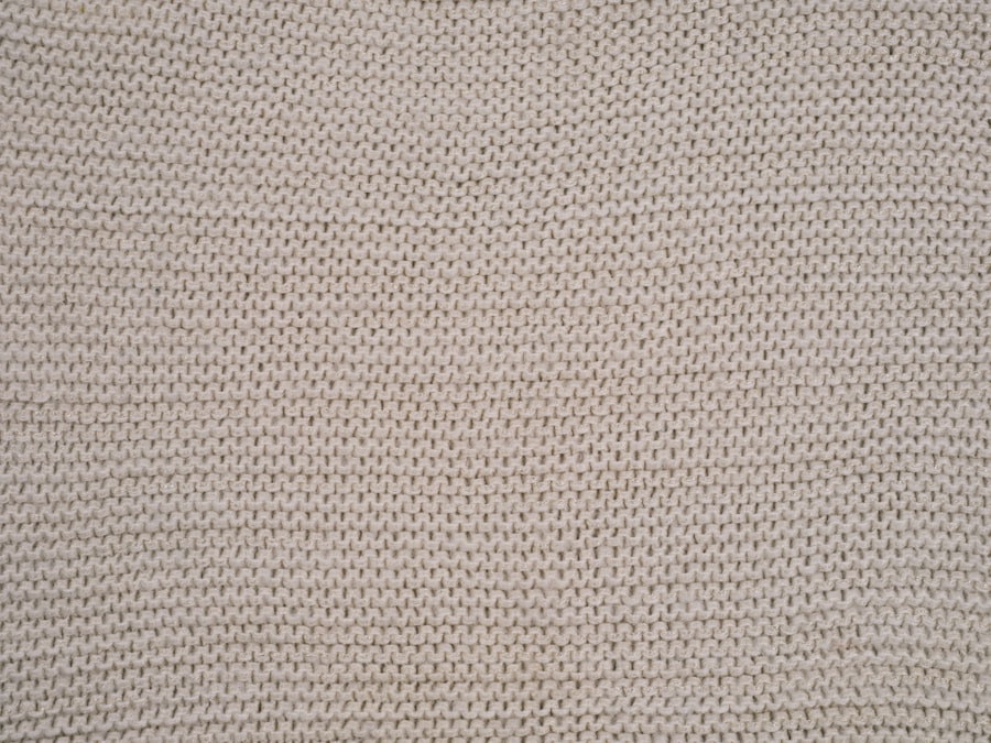 Côtes du tricot écru