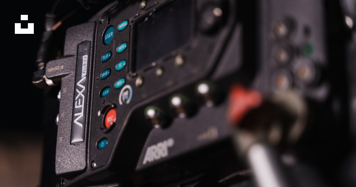 Foto Una vista de cerca del panel de control de una cámara – Imagen ...