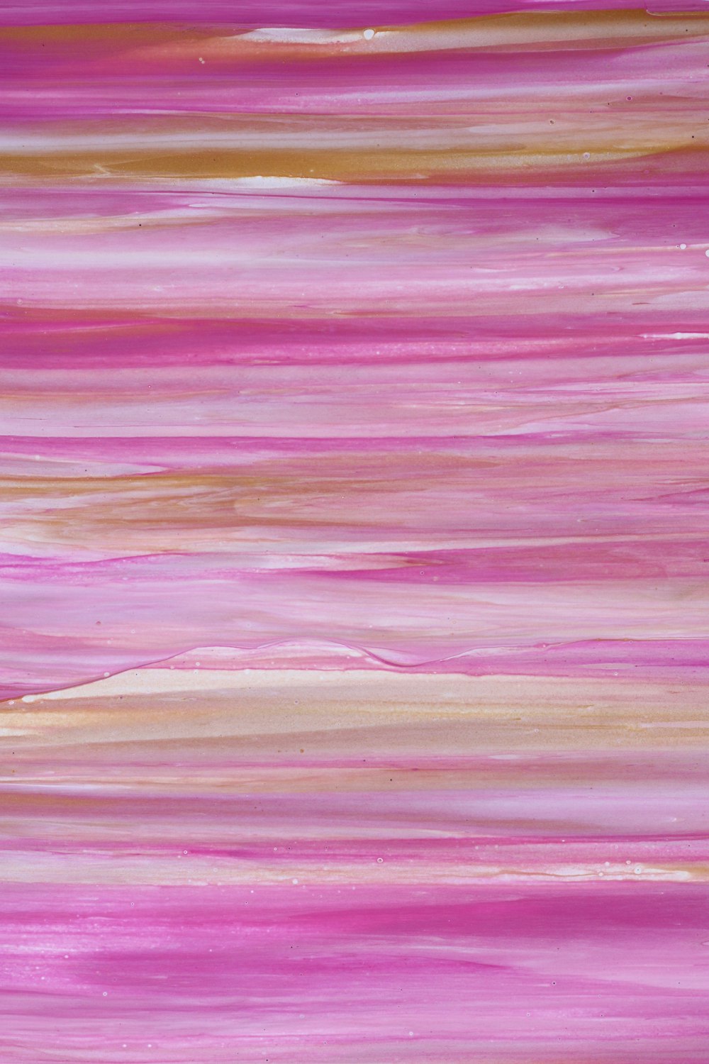 a painting of a pink and yellow striped background