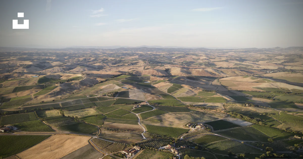 Italy Zone Rurale Une vue aérienne d’une zone rurale du pays photo – Photo Italie ...