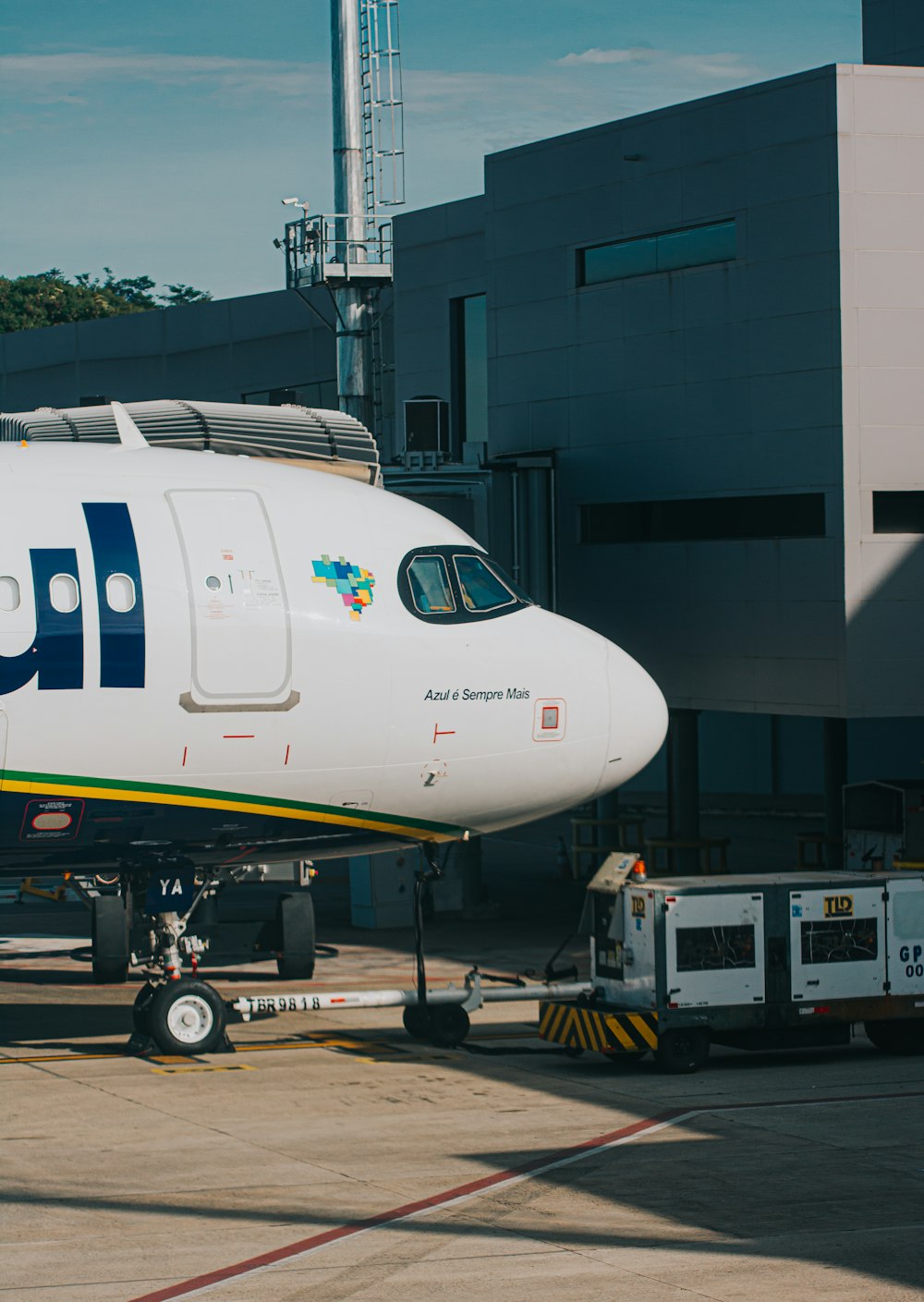 a large passenger jet sitting on top of a tarmac