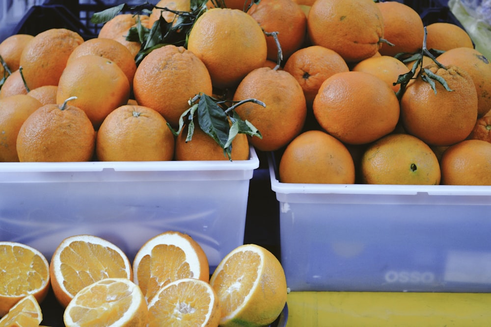 a pile of oranges sitting next to each other