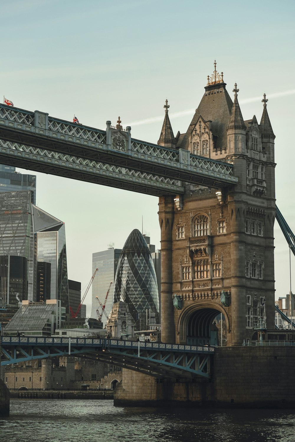 a large bridge spanning over a body of water