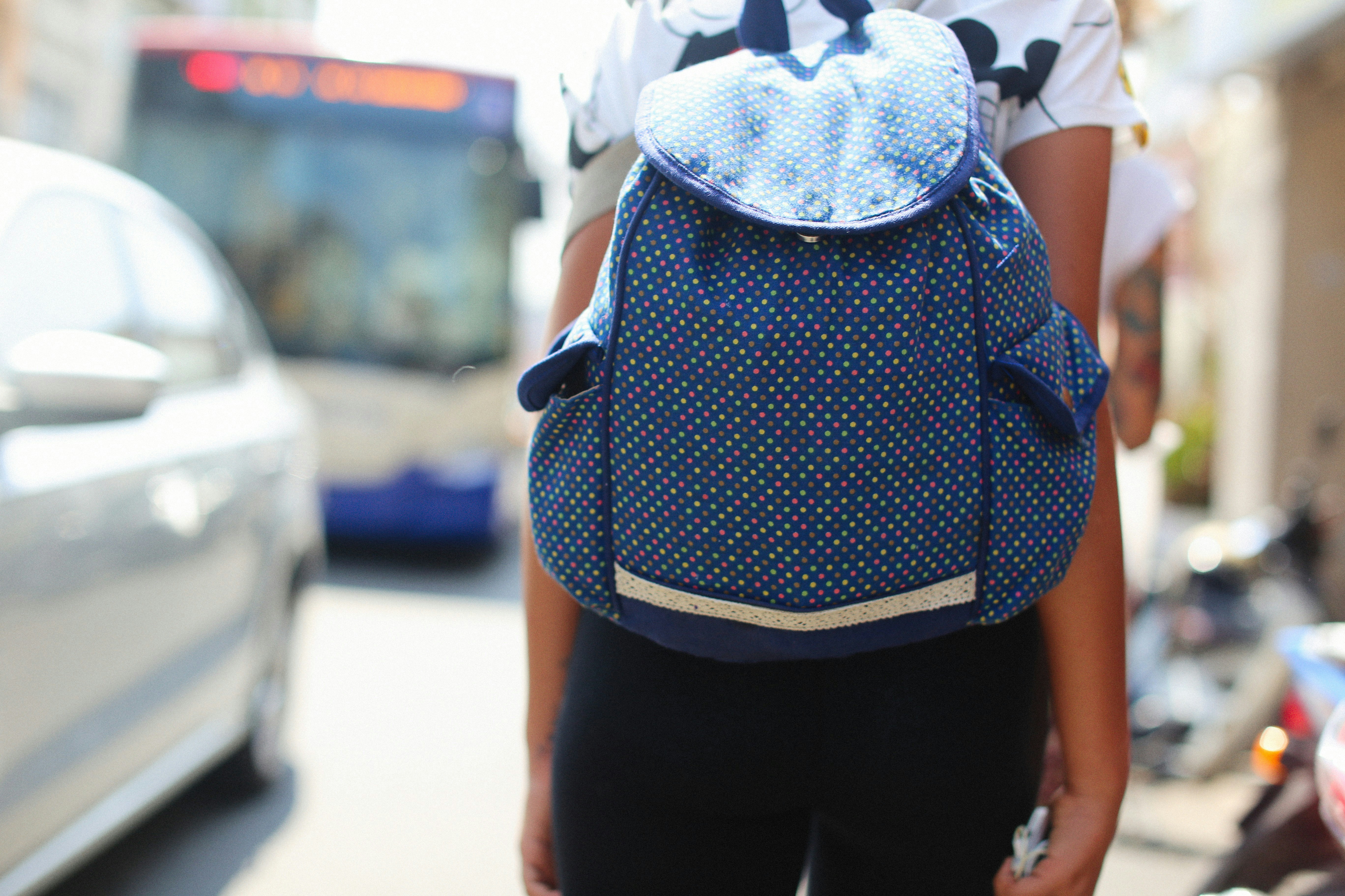Blue backpack