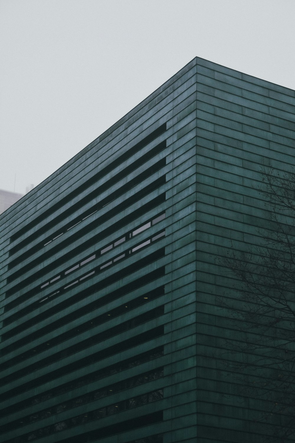 a large building with a clock on the side of it