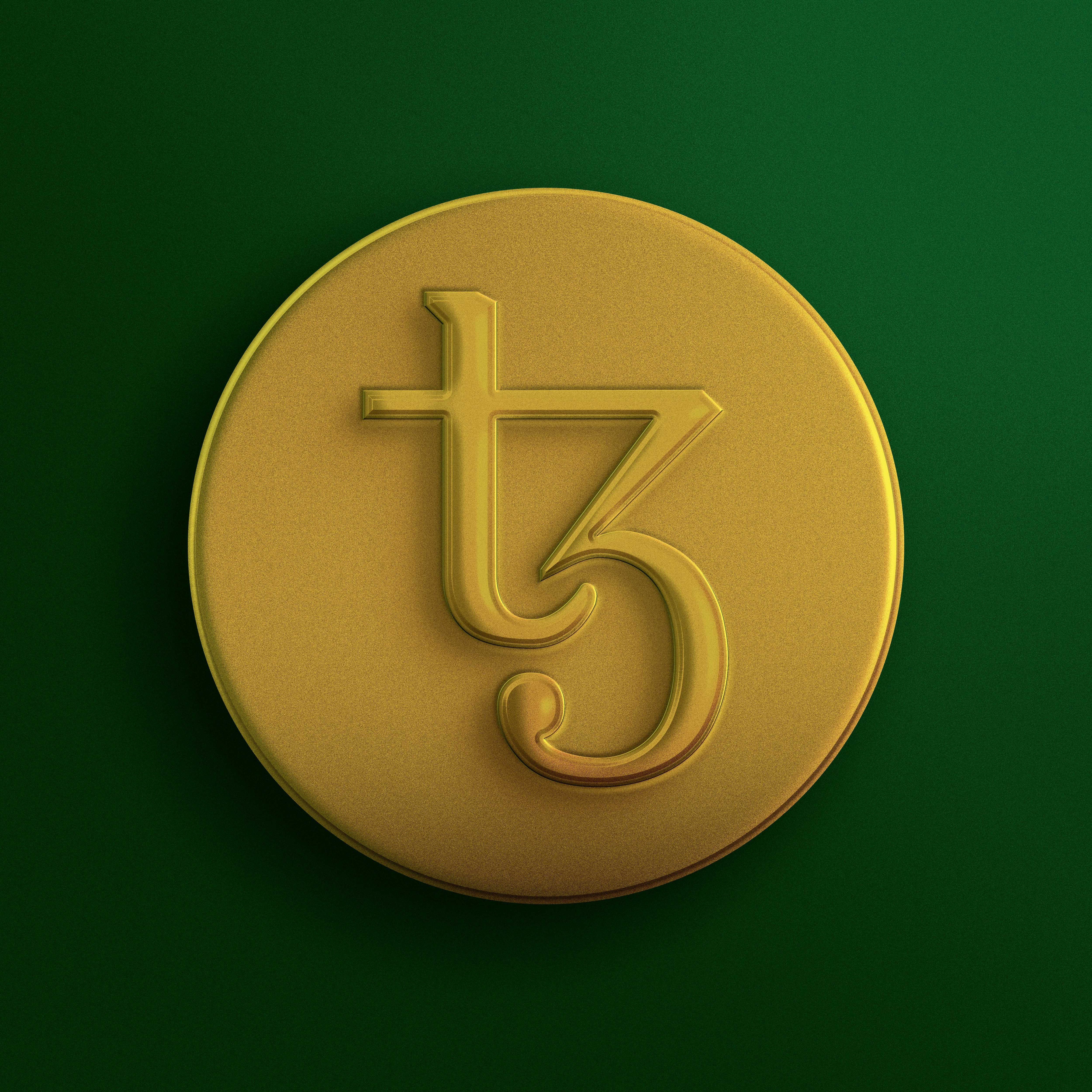 Tezos 3D Gold Coin