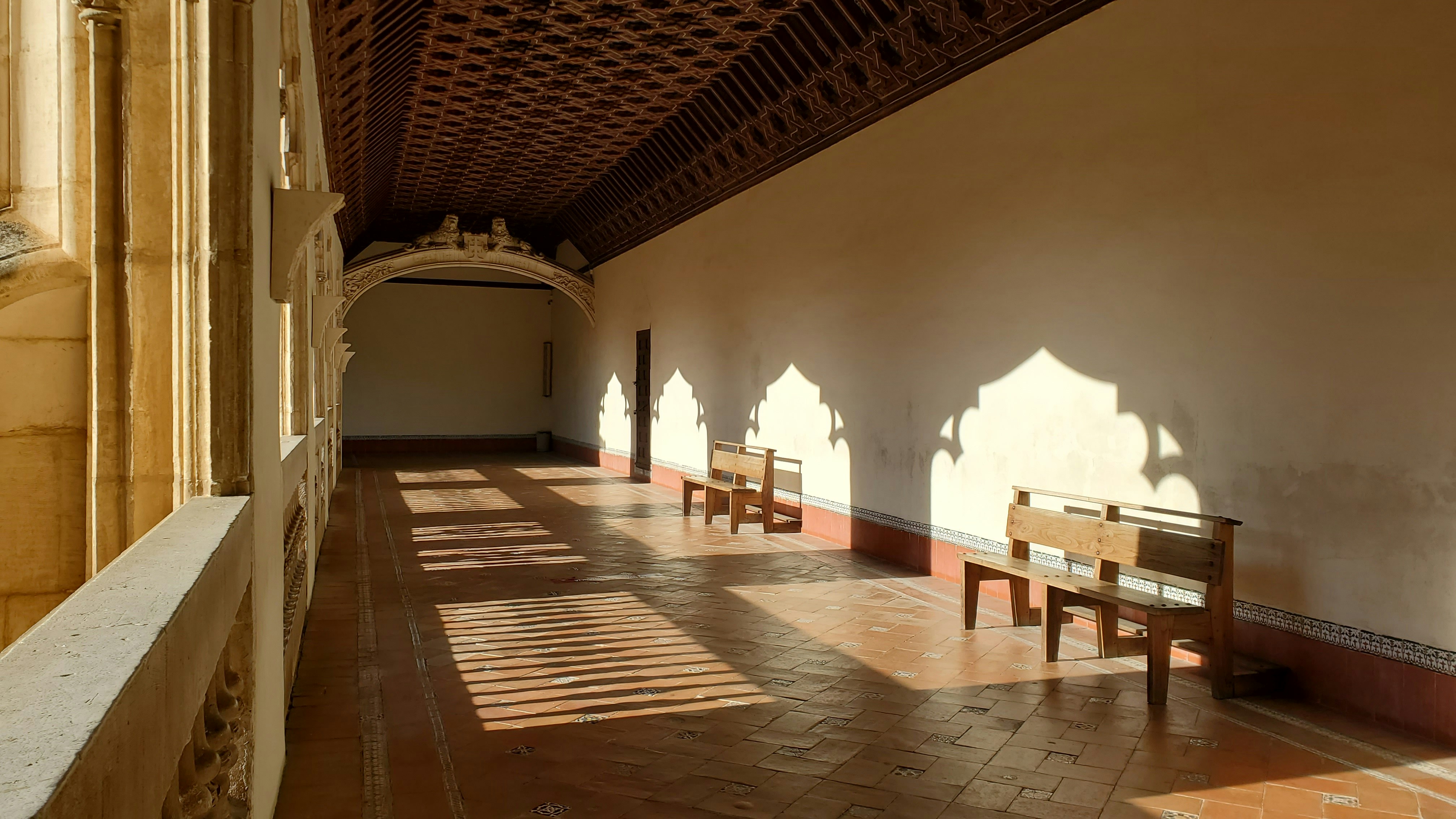 Monastery interior prayer hall
