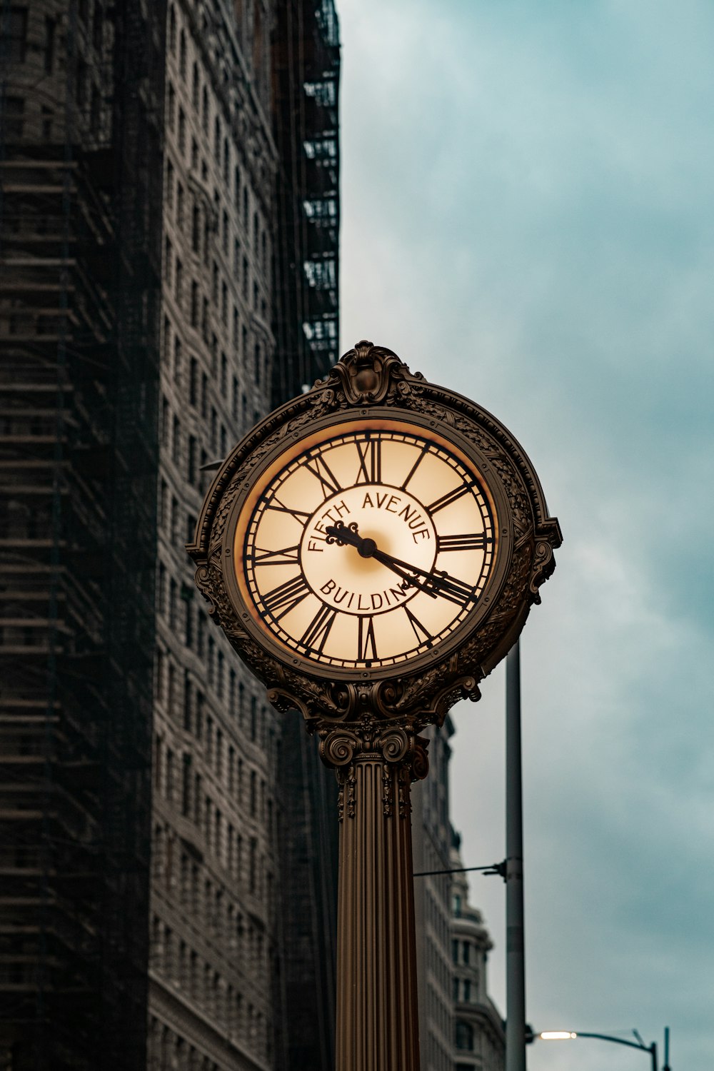 a large clock on the side of a building