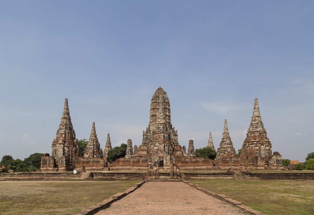 a large group of buildings sitting next to each other