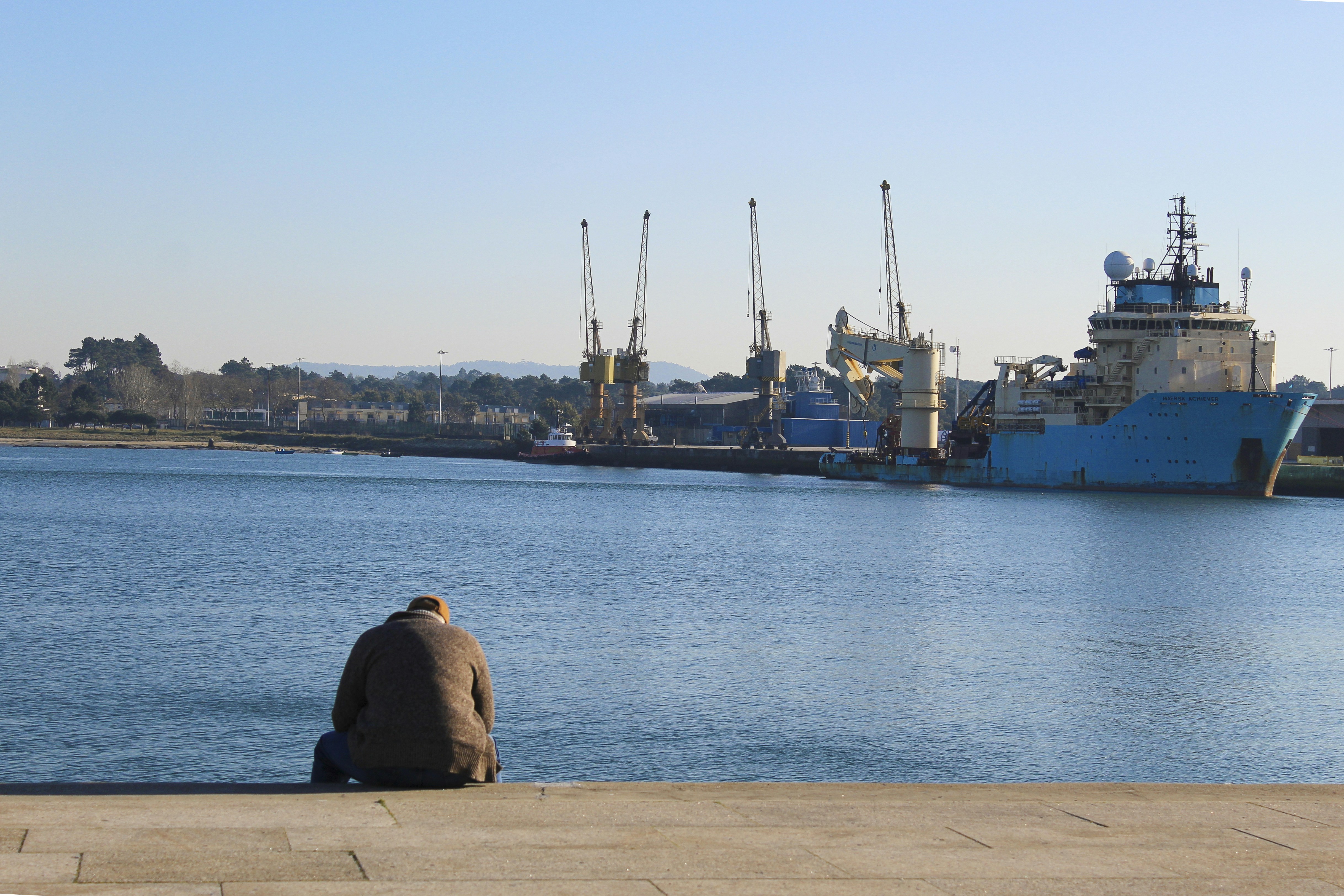 Taking a break on the banks of the river.