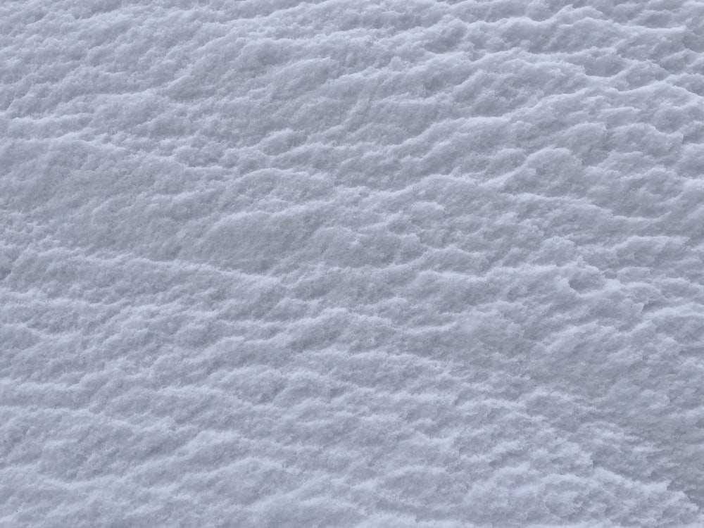 a close up of a snow covered ground