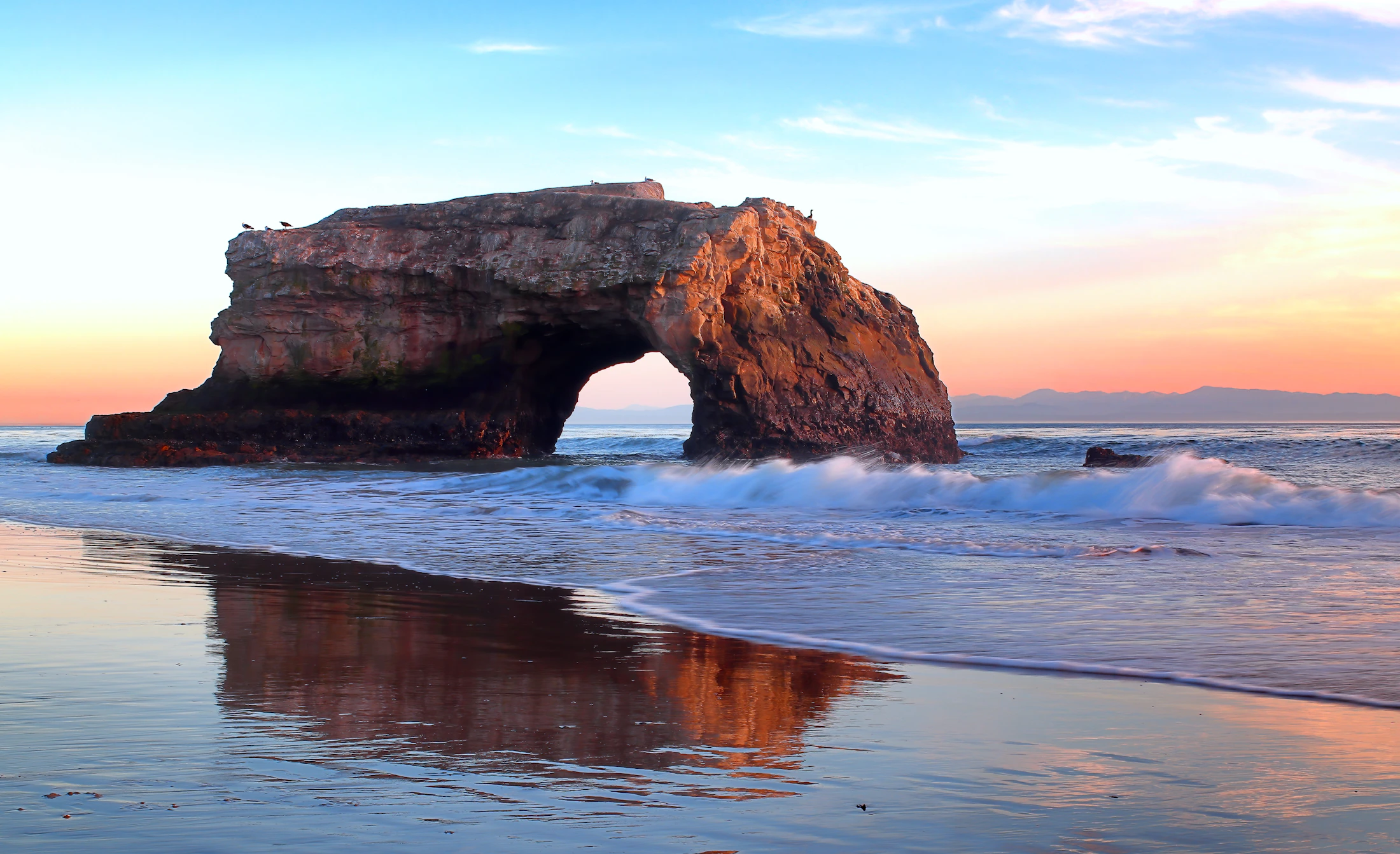 Natural Bridges sea arch on the Santa Cruz coast