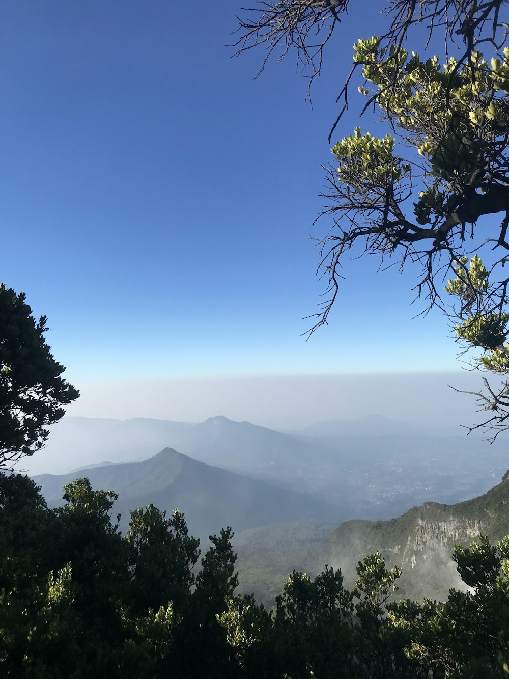 a view of the mountains from a high point of view