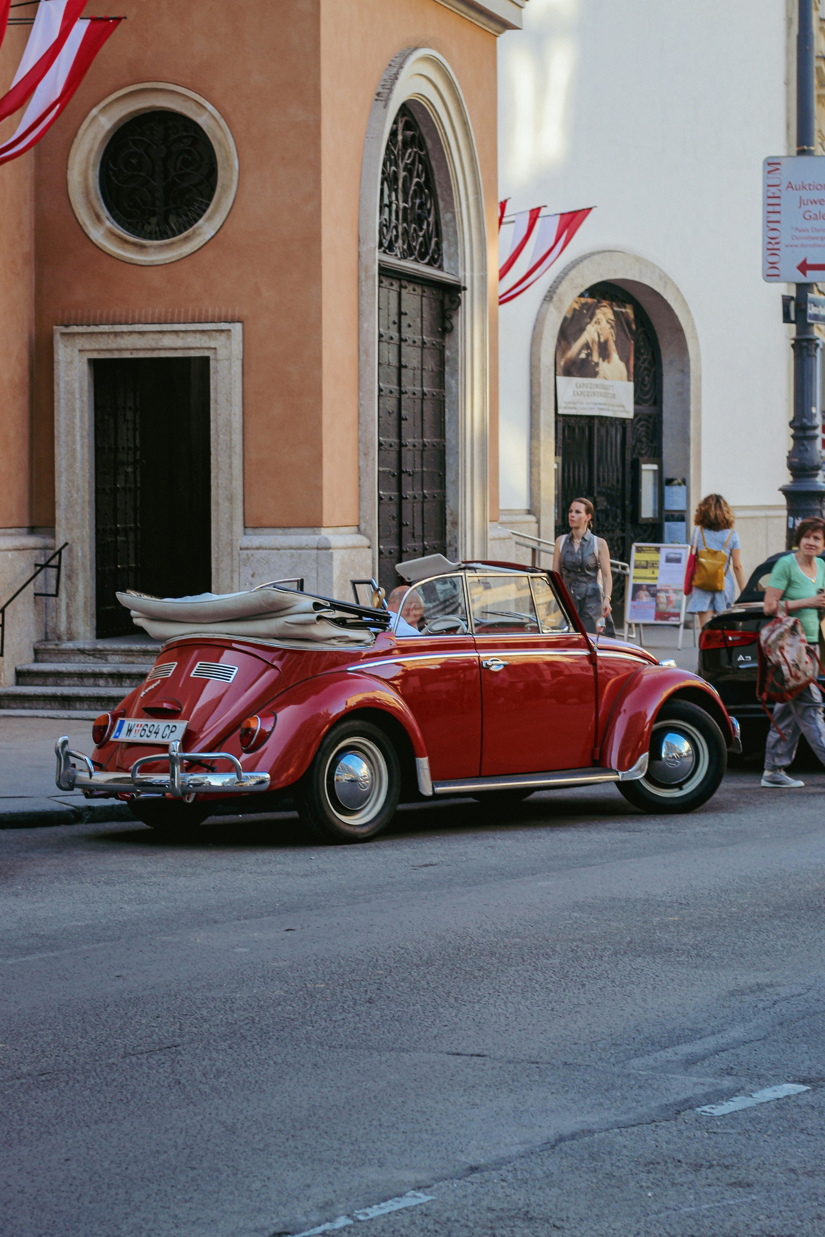 Sports car on the road