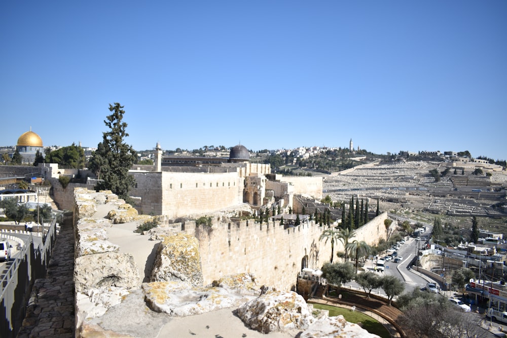a view of the old city of jerusalem