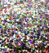 A vibrant collection of colorful beads and sequins ready for intricate embroidery.
