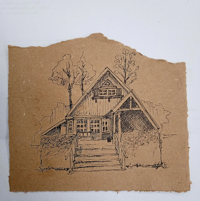 cabin sketch