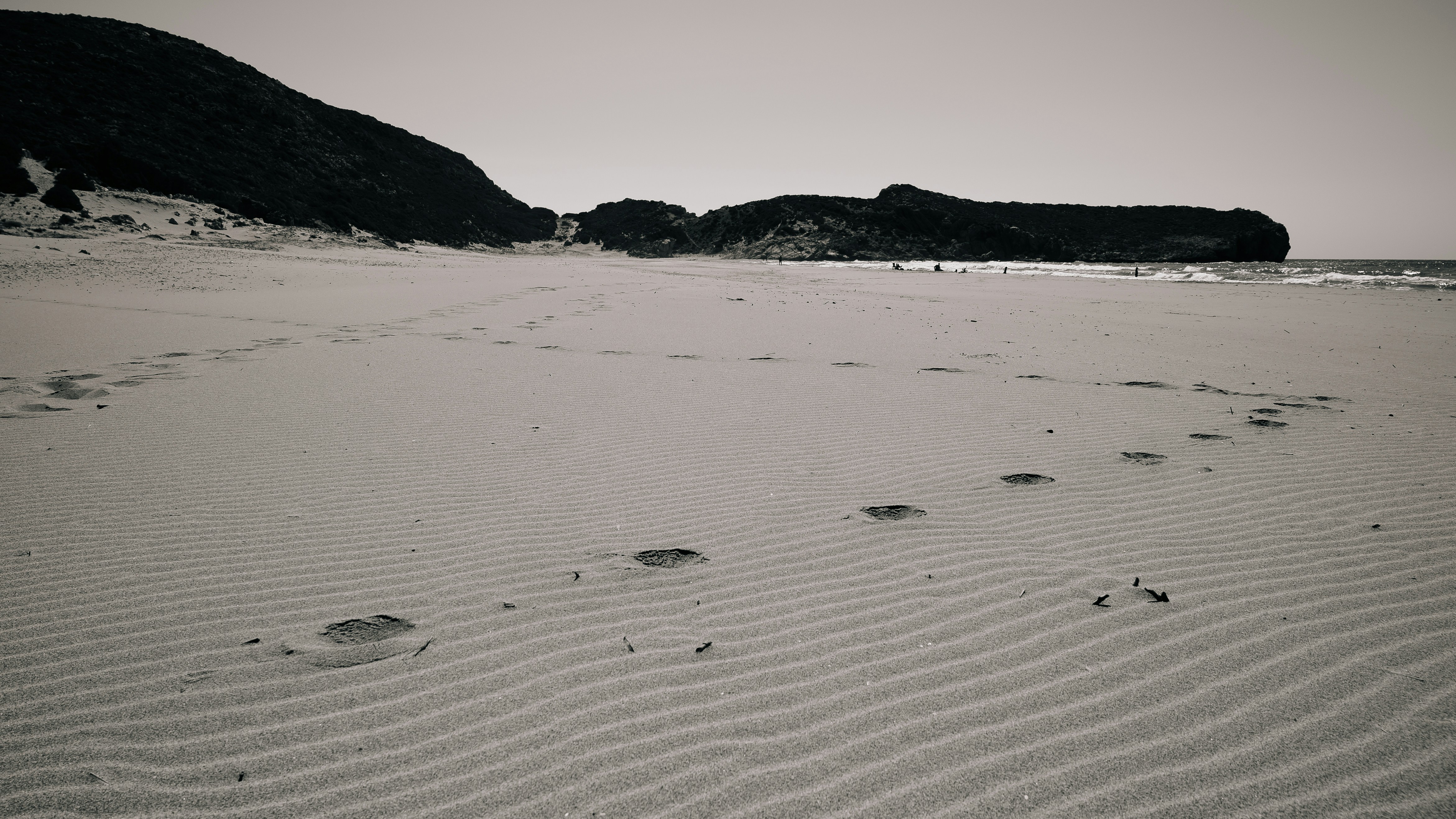 Footprints in sand